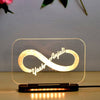 Personalized Unique Infinity Couple Name Acrylic Led Lamp