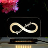 Personalized Unique Infinity Couple Name Acrylic Led Lamp