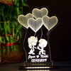 Couple Proposal Couple Name with Date Lamp