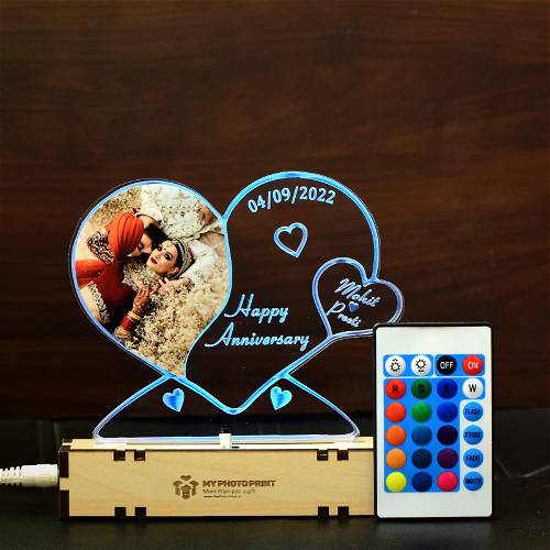 Special Heart Photo Led Acrylic Lamp