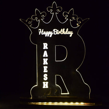 A to Z  Alphabet Custom Celebration Light Lamp