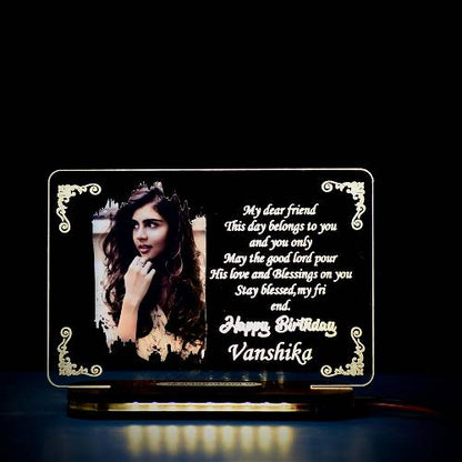 Love Expressing Lamp With Photo ,Custom Text ,Name & occasion