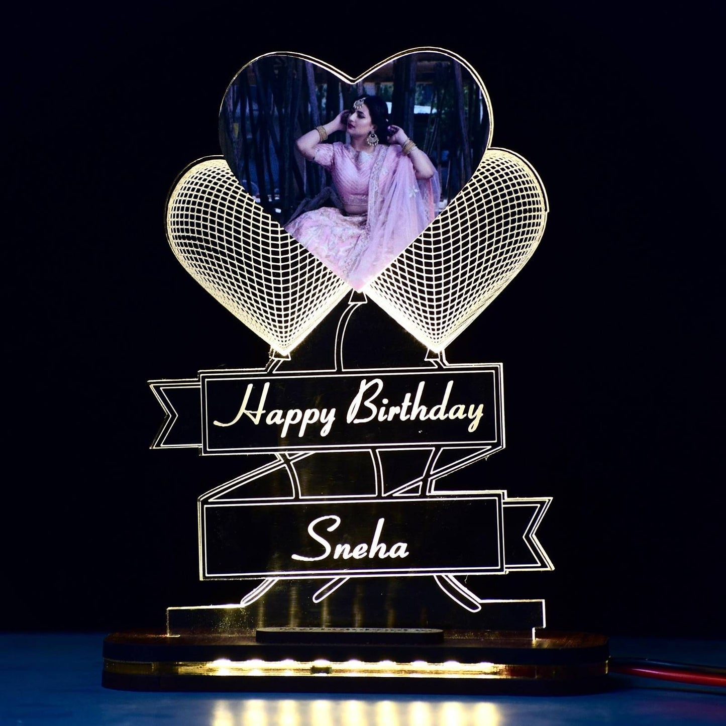 Birthday/Anniversary Photo Lamp