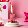 Romantic Teddy Rose Bouquet & Candle