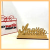 Customized Wooden Led Light Name