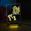 Dad Is My Hero Father's Day Lamp