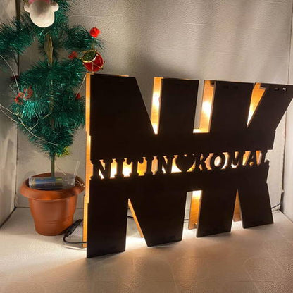 Customized Stylish Name Wooden Board