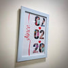 Date With Photos Couple Customized & Personalized White Frame