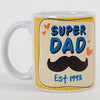 Customised Super Dad Mug With Date