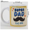 Customised Super Dad Mug With Date