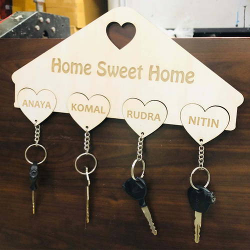 Customized Family Member Name Key Holder