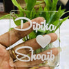 Customized Acrylic Transparent Name Keychain