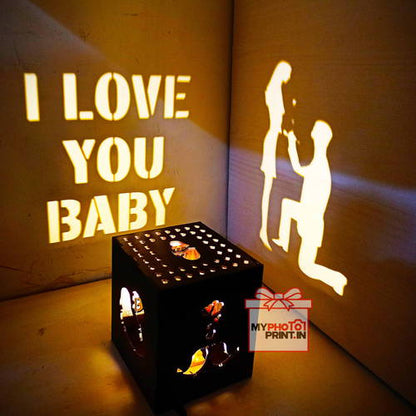 Customized Loving Led Shadow Box