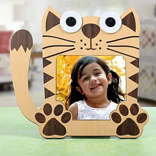 Cat Wooden Photo Frame