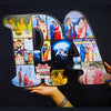 Customized Double Alphabet Photo Table Top 12 Photo