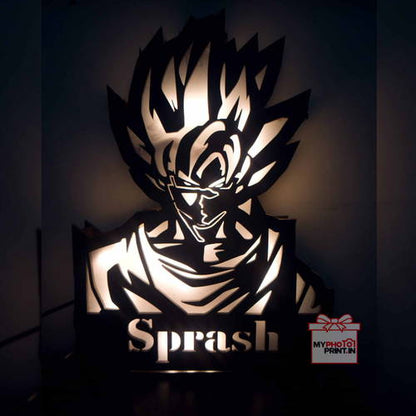 Customized Goku Name Board With Led