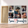 Customized Multiple 5 Photo Frame Collage Canvas