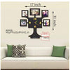 Personalized Tree Photo Wall Clock Frame With 5 Images