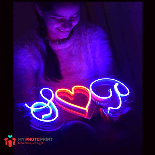 Personalized Couple's Heartbeat Neon Sign