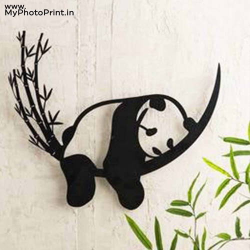 Resting Panda Wooden Wall Decoration