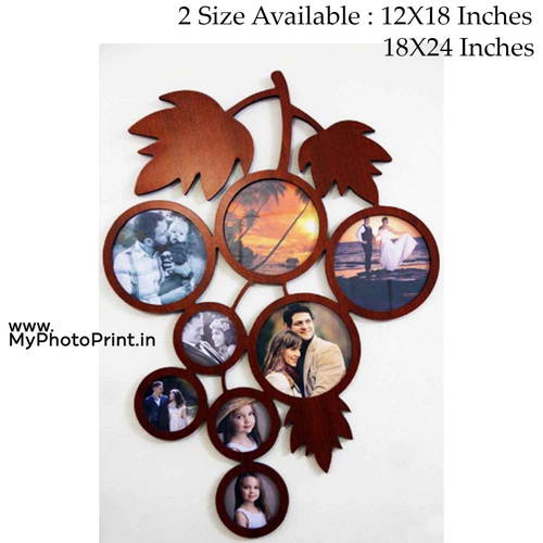 Personalized Tree Wooden Photo Frame Collage