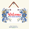 Welcome Home Wall Hanging | Name Plate | Entry Namaste Name Plate #32