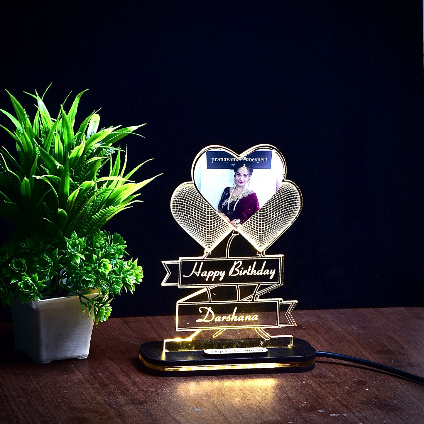 Birthday/Anniversary Photo Lamp