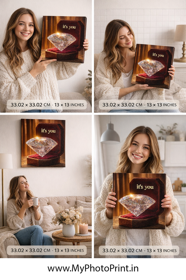 MyPhotoPrint Luxury its you Dimond Canvas | Luxury Thoughtful Gift