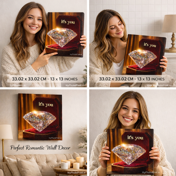 MyPhotoPrint Luxury its you Dimond Canvas | Luxury Thoughtful Gift