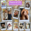 20 Polaroids Photo Magnetic Frames By MyPhotoPrint - Pack of 20 (With 20 Free Photos)