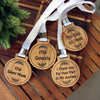 Engraved Wooden Medals