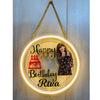 Personalized Birthday Neon Wall Hanging with Photo