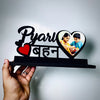 Pyari Behan Customized Wooden Photo Frame Table Top.