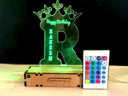 A to Z  Alphabet Custom Celebration Light Lamp