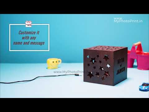 Customized Star Wooden Led Shadow Box – MyPhotoPrint.in