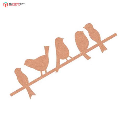 Birds Mdf Wooden Craft Cutout Any Shapes & Patterns (PACK OF 10)