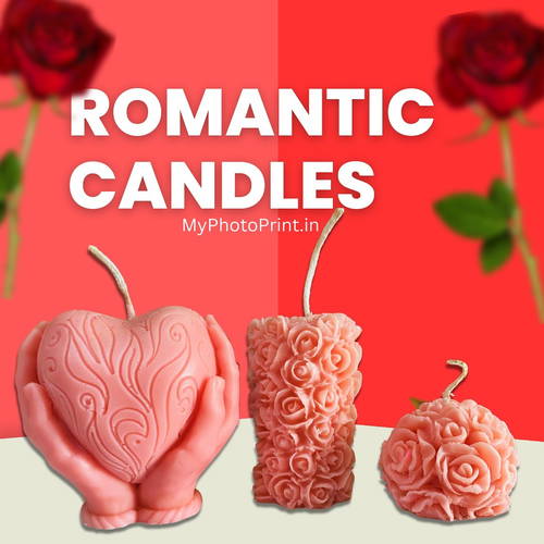 Romantic Candle Set Rose Flavour Combo | Perfect Romantic Gift