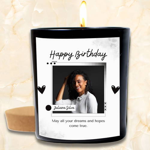 Fully Customized & Personalised Photo Candles | Personalized Candles