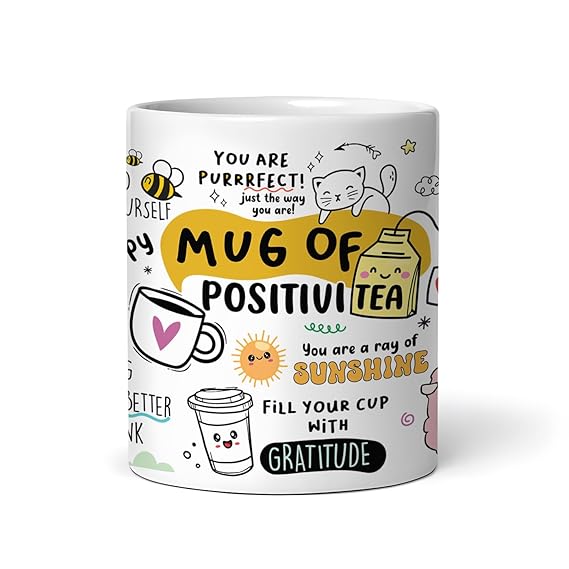Mug of PositiviTEA – Motivational Ceramic Coffee Mug
