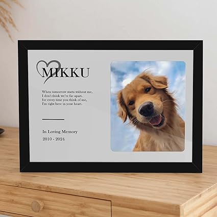 Personalized Pet Memorial Frame 🐾🕊️