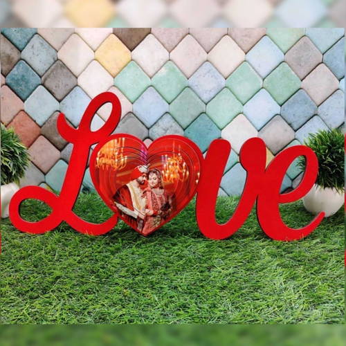 Customized Love 3d Heart With Photo