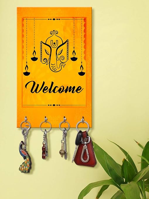 Wall Mount Ganesha Welcome Key Holder