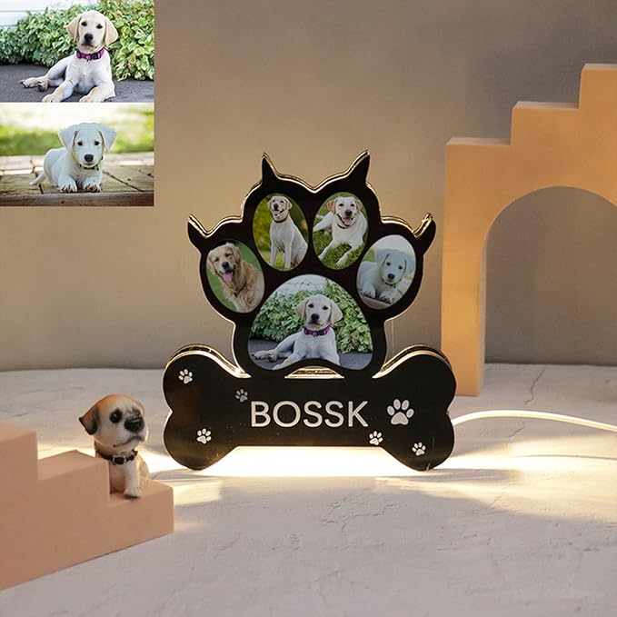Personalized Dog Paw Night Light