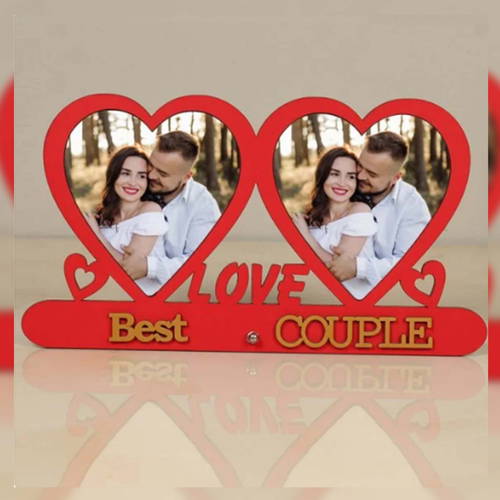 Customized Love My & Best Couple Photo Table Top
