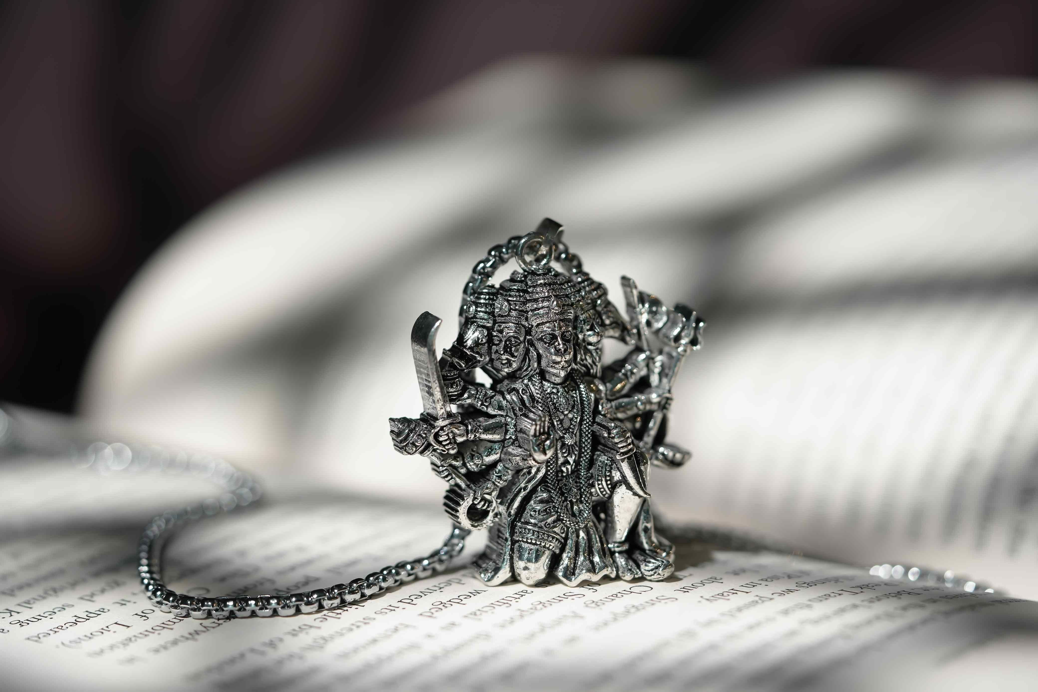 Panchamukhi Hanuman Ji Pendant With Chain