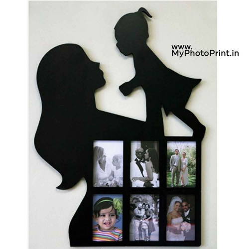 Mother Daughter Wooden Photo Frame Collage