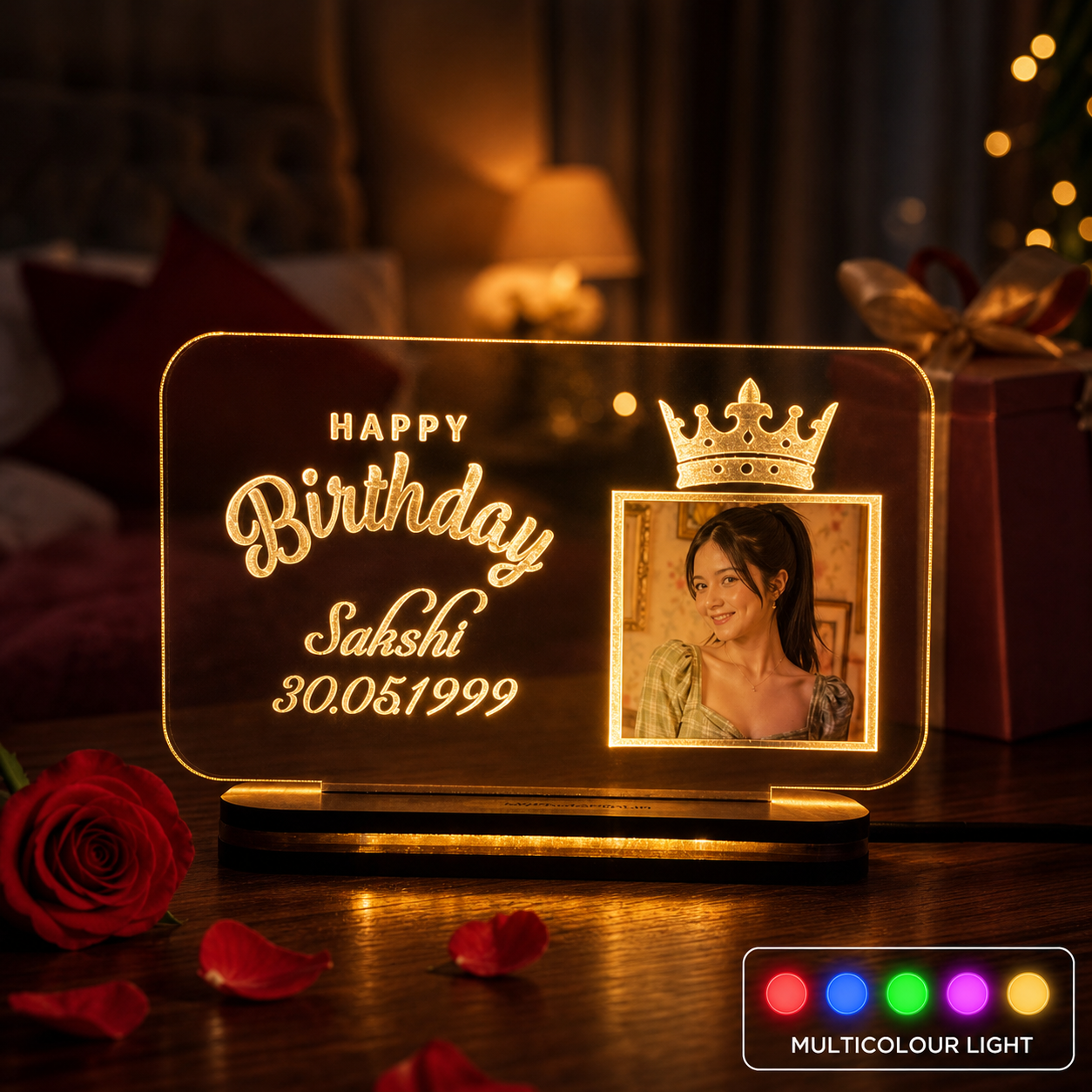 Royal Birthday LED Crown Lamp