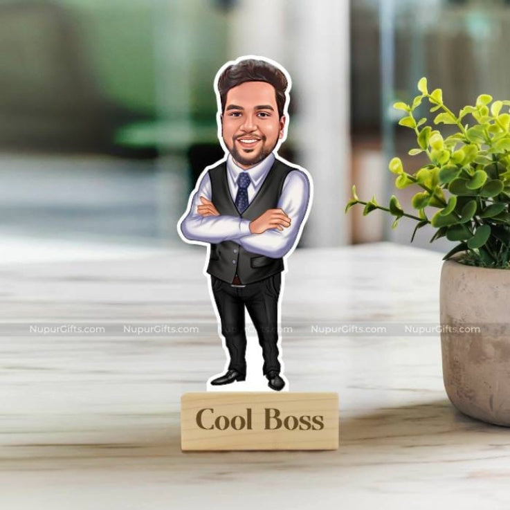 Personalized  Photo Table Top for Boss