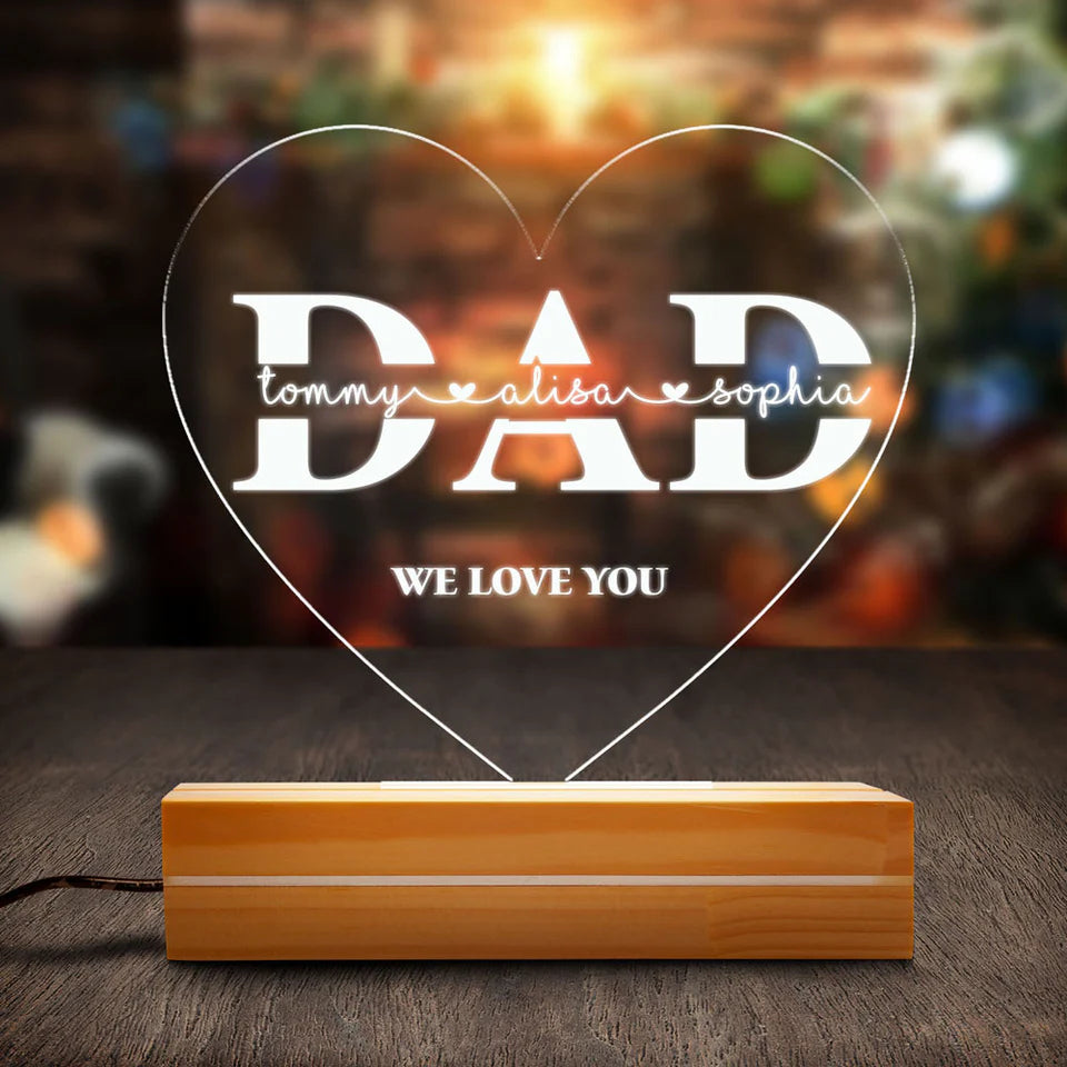 We Love you Dad Acrylic Lamp