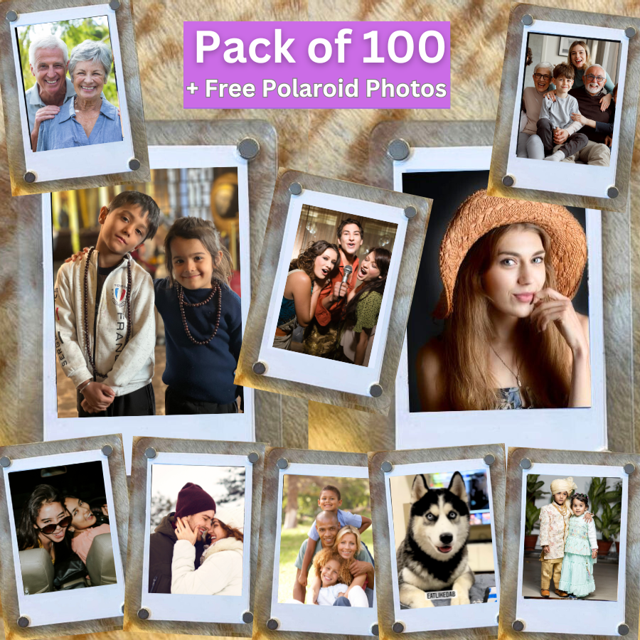 100 Magnetic Frame By Myphotoprint - Pack of 100  (With free 100 Photos)